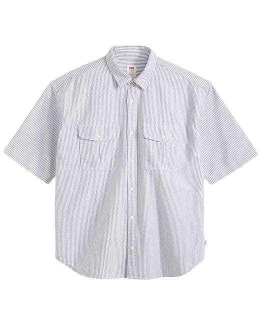 Levi's Purple Levi's Short Sleeve Loose Shirt for men