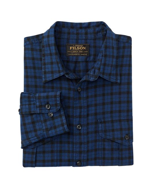 Filson Blue Alaskan Guide Shirt for men