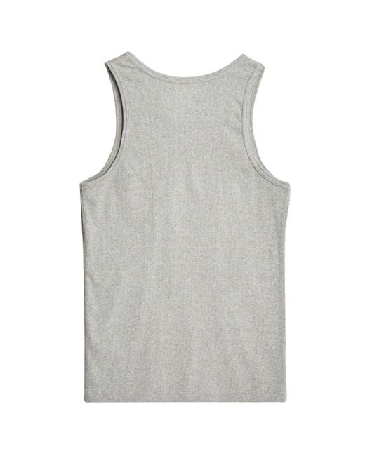 COLORFUL STANDARD Gray Organic Rib Tank Top for men