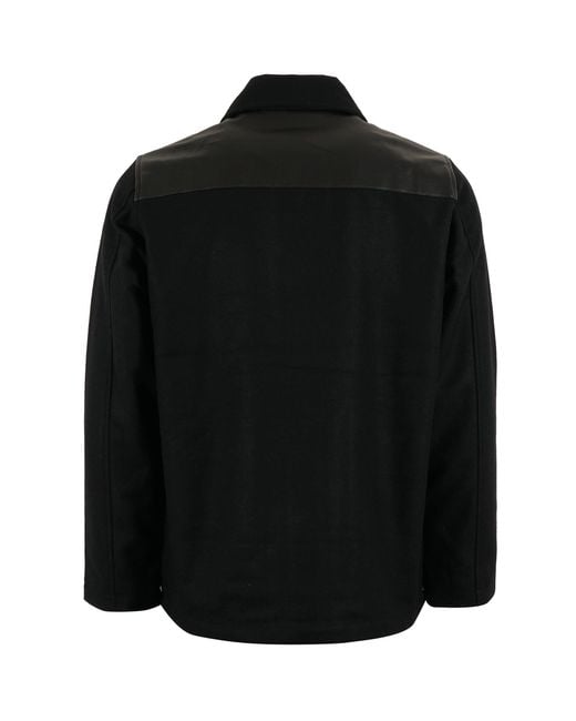 real hoxton Black Donkey Jacket for men