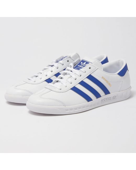 Adidas Originals Hamburg - White & Bold Blue for men