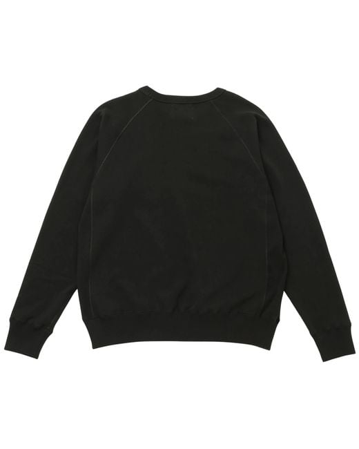 Wonder Looper Black Pullover Crewneck Super Looper French Terry for men
