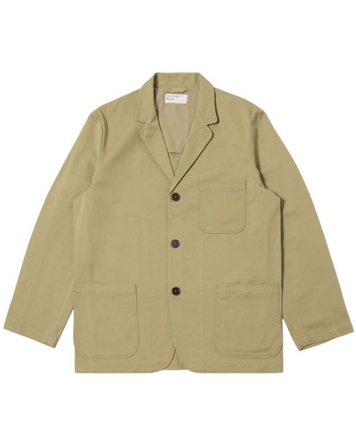 Universal Works Green Three Button Jacket for men