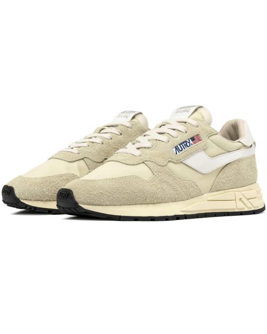 Autry White Reelwind Low Nylon Sneaker for men