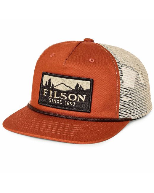 Filson Brown Trucker Mesh Cap for men