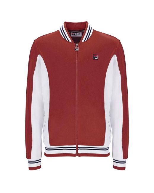 Fila Red Settanta Baseball Track Top for men