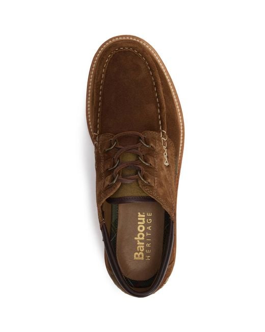 Barbour Brown Murtun Moccasin Shoes for men
