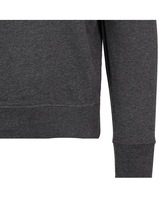 real hoxton Gray Loopback Cotton Sweatshirt for men