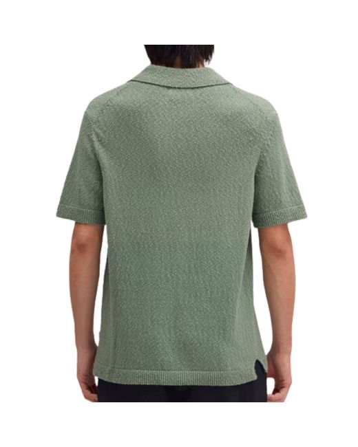 NN07 Green Randy Boucle Yarn Polo for men