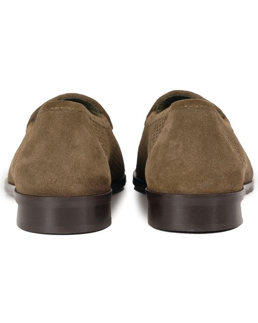 Jacques Soloviere Brown Suede Perfo for men