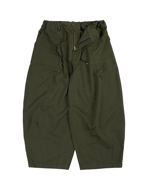 FRIZMWORKS Green Twill Balloon Pants for men