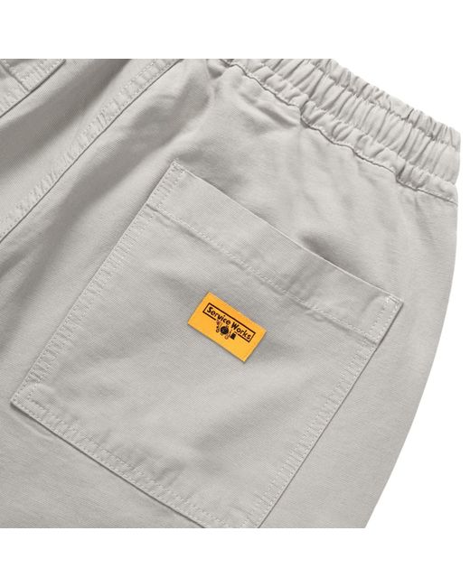 Service Works Gray Classic Chef Shorts for men