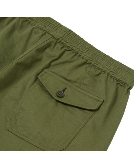 Universal Works Green Beach Shorts for men