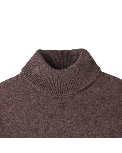 Pittari Brown Wye Turtle Neck Jumper for men