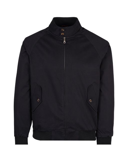 real hoxton Blue Harrington Jacket for men