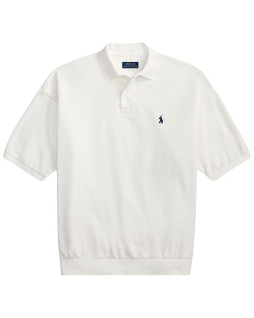 Polo Ralph Lauren White Relaxed Fit Mesh Polo Shirt for men