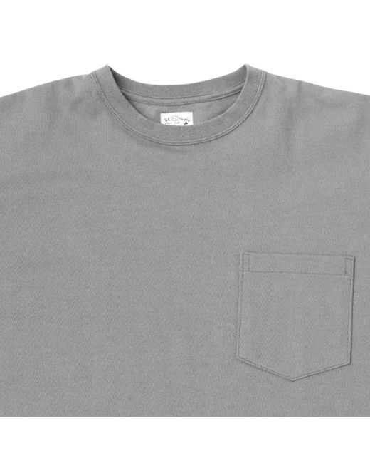 Orslow Gray Pocket T-Shirt for men
