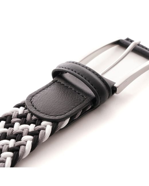 Andersons Black Woven Belt for men