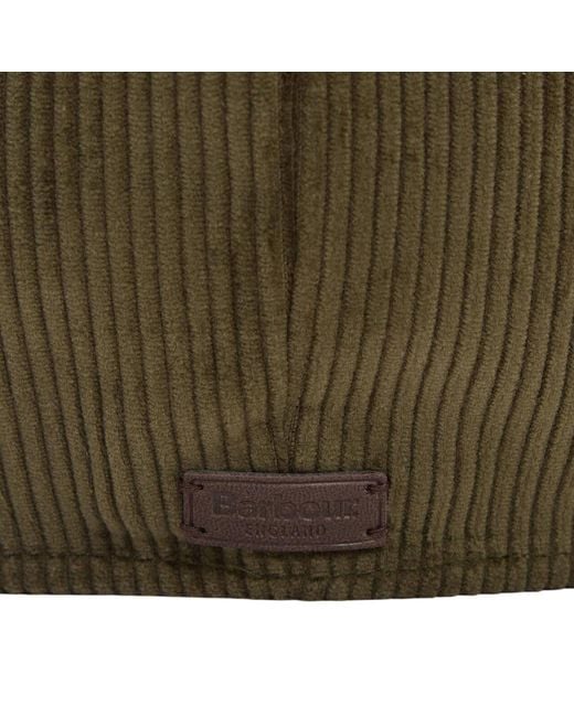 Barbour Green Westdale Baker Boy Cap for men