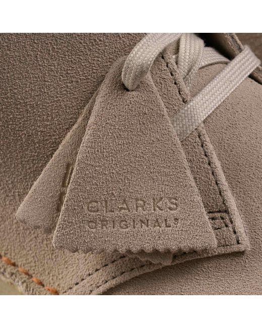 Clarks Gray Desert Boot for men