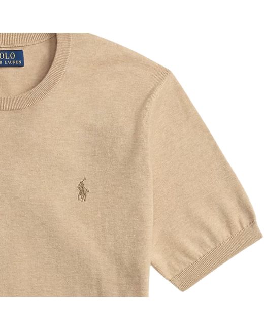 Polo Ralph Lauren Natural Crewneck Short-Sleeve Knit for men