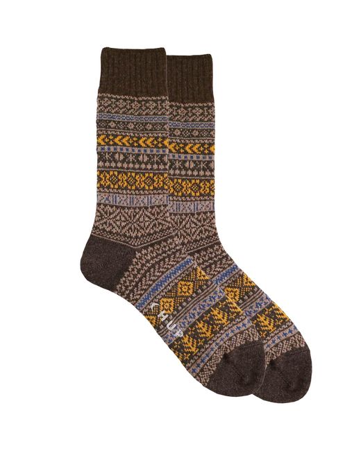 Chup Socks Brown Quiet Forest for men