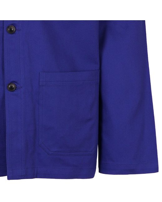 real hoxton Blue French Utility Jacket for men