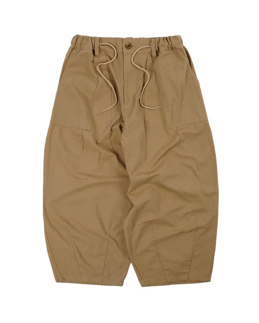 FRIZMWORKS Brown Twill Balloon Pants for men