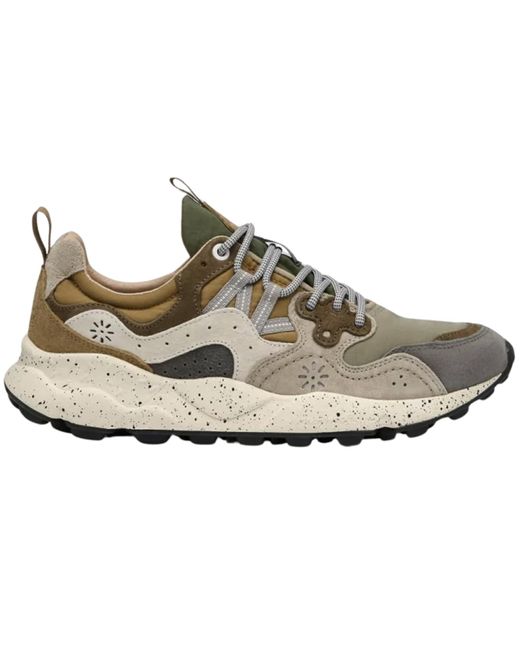 Flower Mountain Gray Yamano 3 Suede/Nylon for men