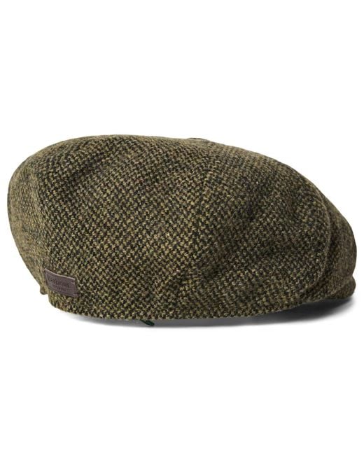Barbour Green Winston Baker Boy Cap for men