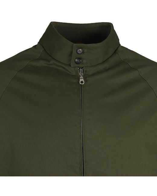 real hoxton Green Harrington Jacket for men