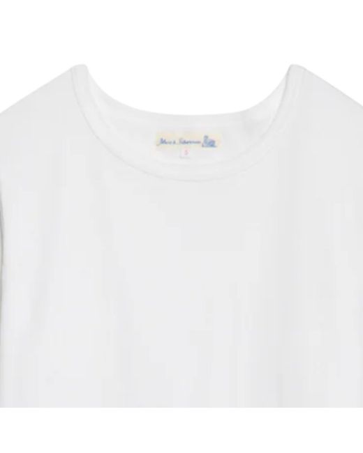 Merz B. Schwanen White 1950Sls Loopwheeled Classic Fit Lightweight Longsleeve for men