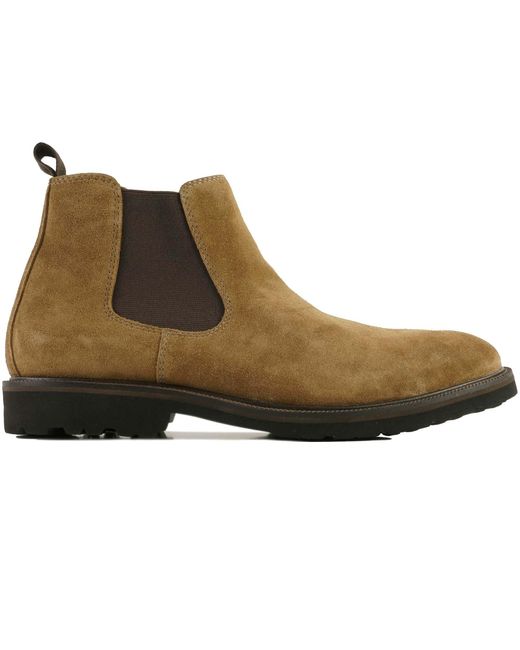 John White Brown Vigo Suede Boots for men