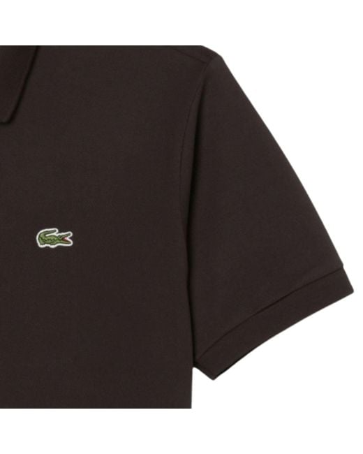 Lacoste Black Classic Pique Polo Shirt for men