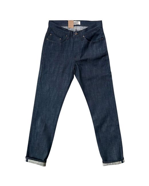 Naked & Famous Blue Weird Guy Kawataro Selvedge for men