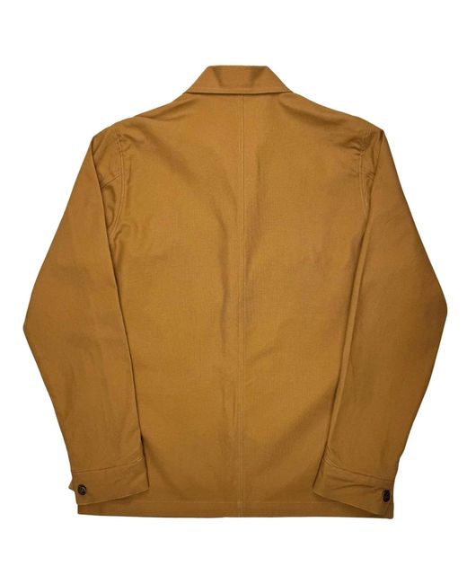 real hoxton Brown Chore Jacket for men