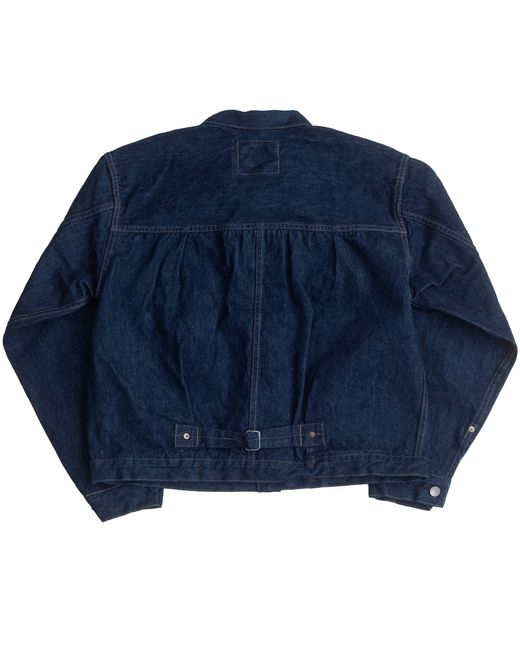 Orslow Blue Type 1 Pleated Front 40's Denim Jacket for men