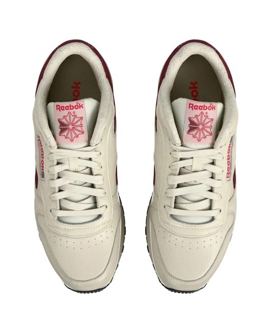 Reebok White Classic Leather Sneakers for men