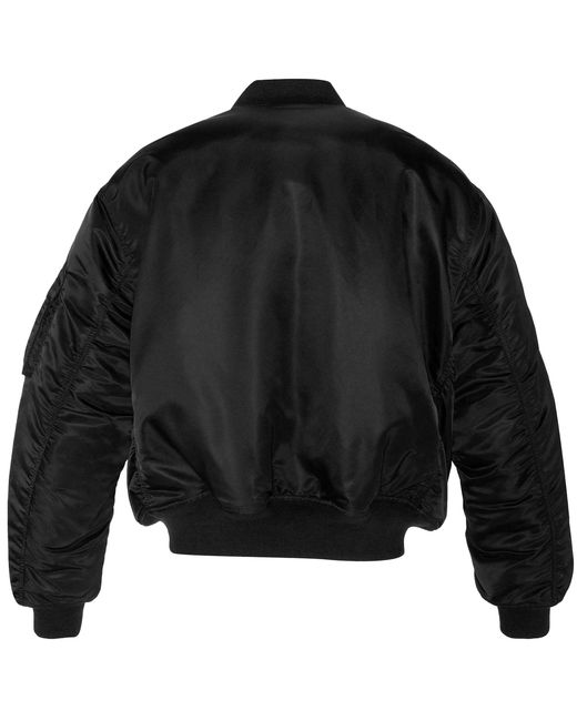 Schott Nyc Black Ma-1 90's Fit Bomber Jacket for men