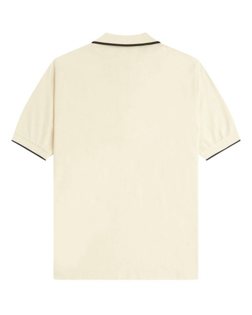 Fred Perry Natural Crepe Pique Polo Shirt for men