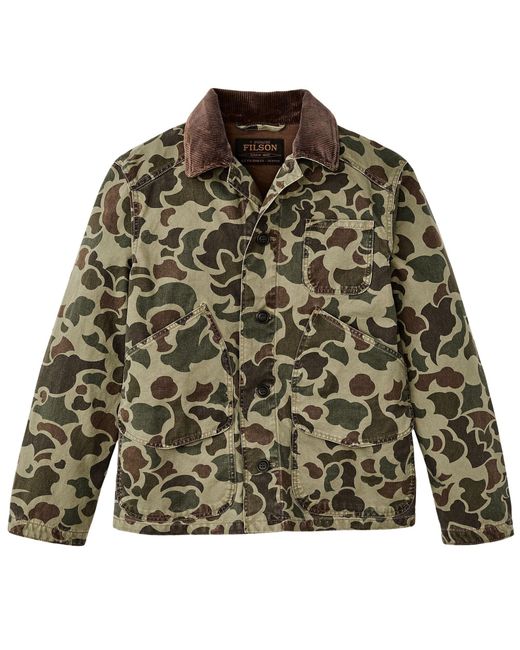 Filson Green Canvas Outfitter Jacket for men