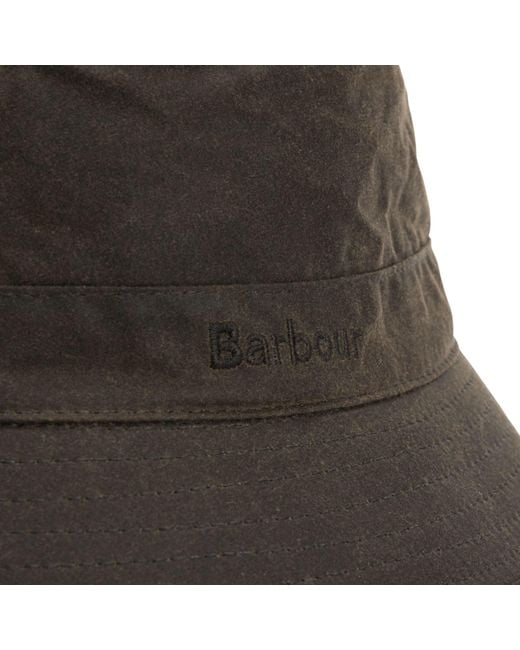 Barbour Gray Wax Sports Hat for men