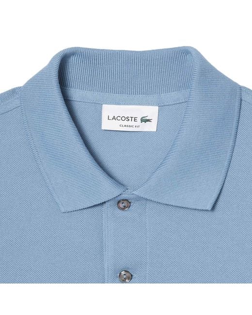 Lacoste Blue Classic Fit L.12.12 Original Polo Shirt for men