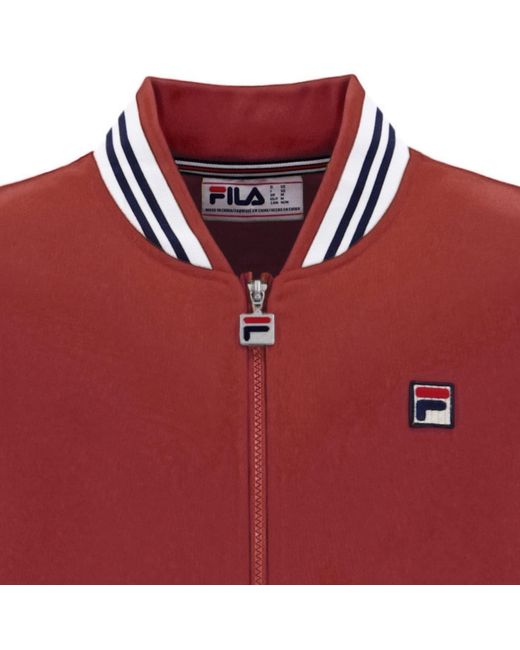 Fila Red Settanta Baseball Track Top for men