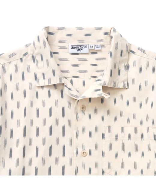 Service Works Natural Ikat Shirt for men