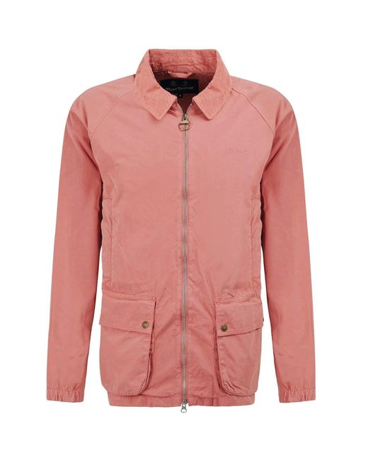 Barbour Red Domus Casual Jacket for men