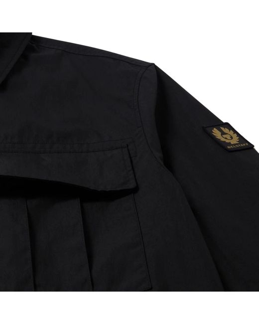 Belstaff Black Cargo Overshirt for men