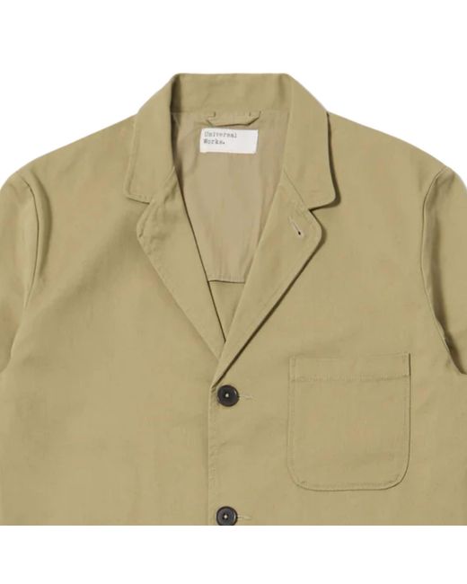 Universal Works Green Three Button Jacket for men