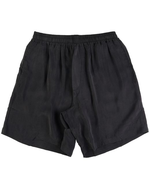 OFTT Black Vegan Silk Shorts for men