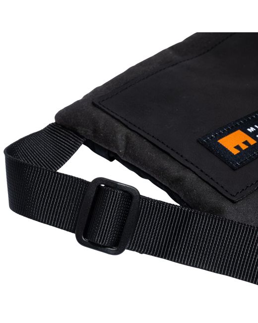 MINNESSAK Black Neck Tie B Bag for men